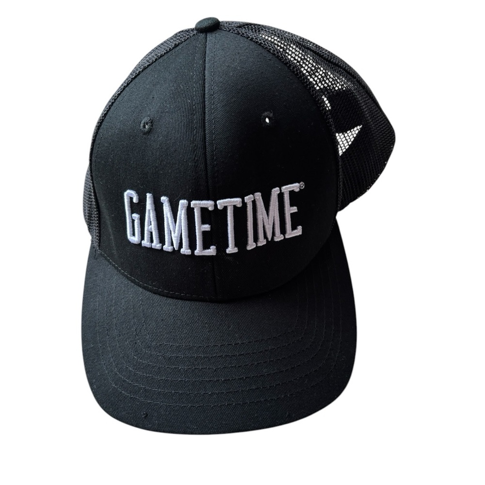 Game Time Black Mesh Cap